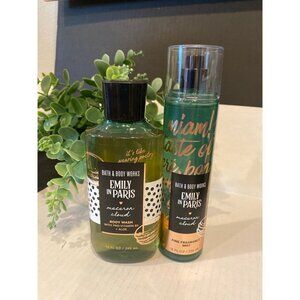 Bath & Body Works Emily In Paris New  “Macaron Cloud” 2-Pc Full Size Set